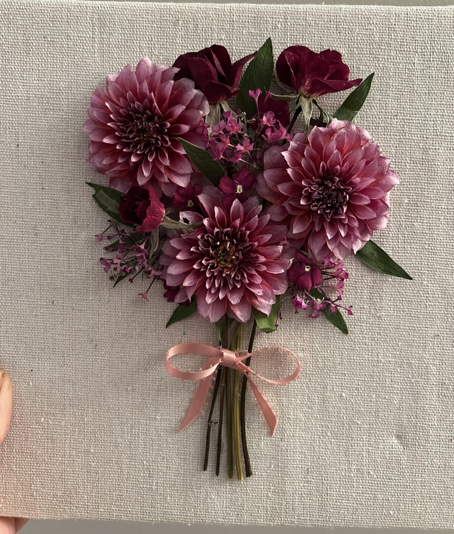 Dahlias Shadow Box